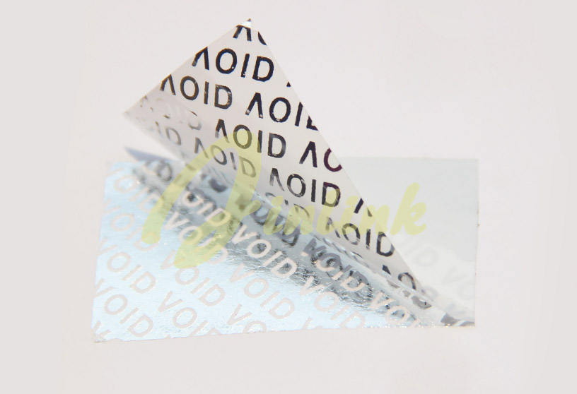 White Partial Transfer Anti-Tamper Security VOID Label Material