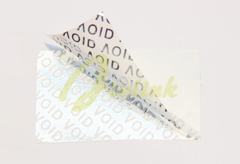 White Partial Transfer Anti-Tamper Security VOID Label Material