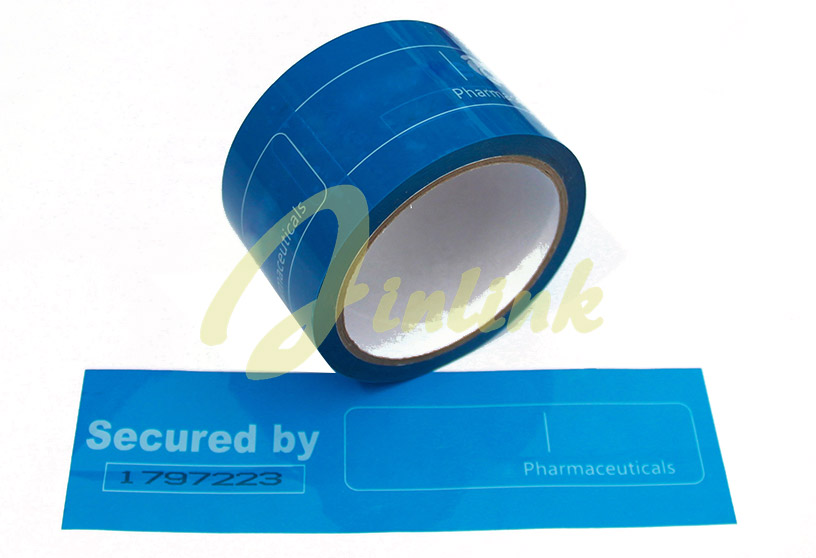 Tamper evident security tape with sequential number and perforation