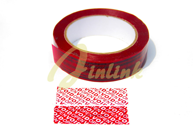 Tamper evident security tape with sequential number and perforation