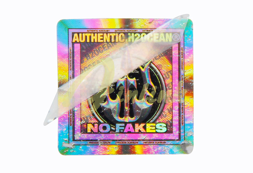 Disposable hologram sticker