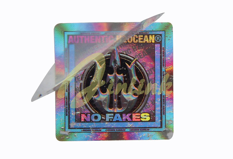 Disposable hologram sticker