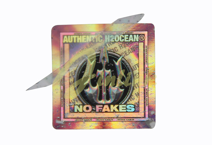 Disposable hologram sticker