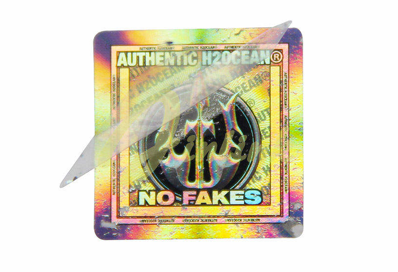 Disposable hologram sticker