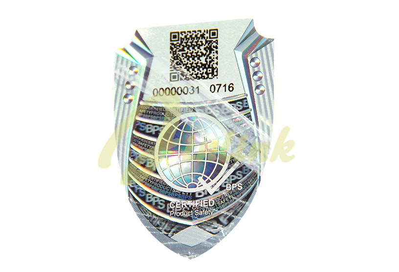 QR code hologram sticker