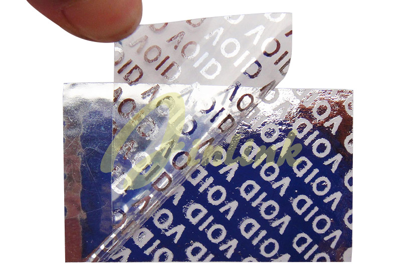 Partial Transfer Tamper Evident Security VOID Label Material