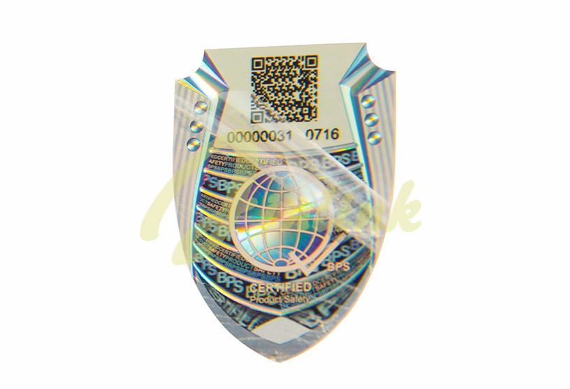 QR code hologram sticker