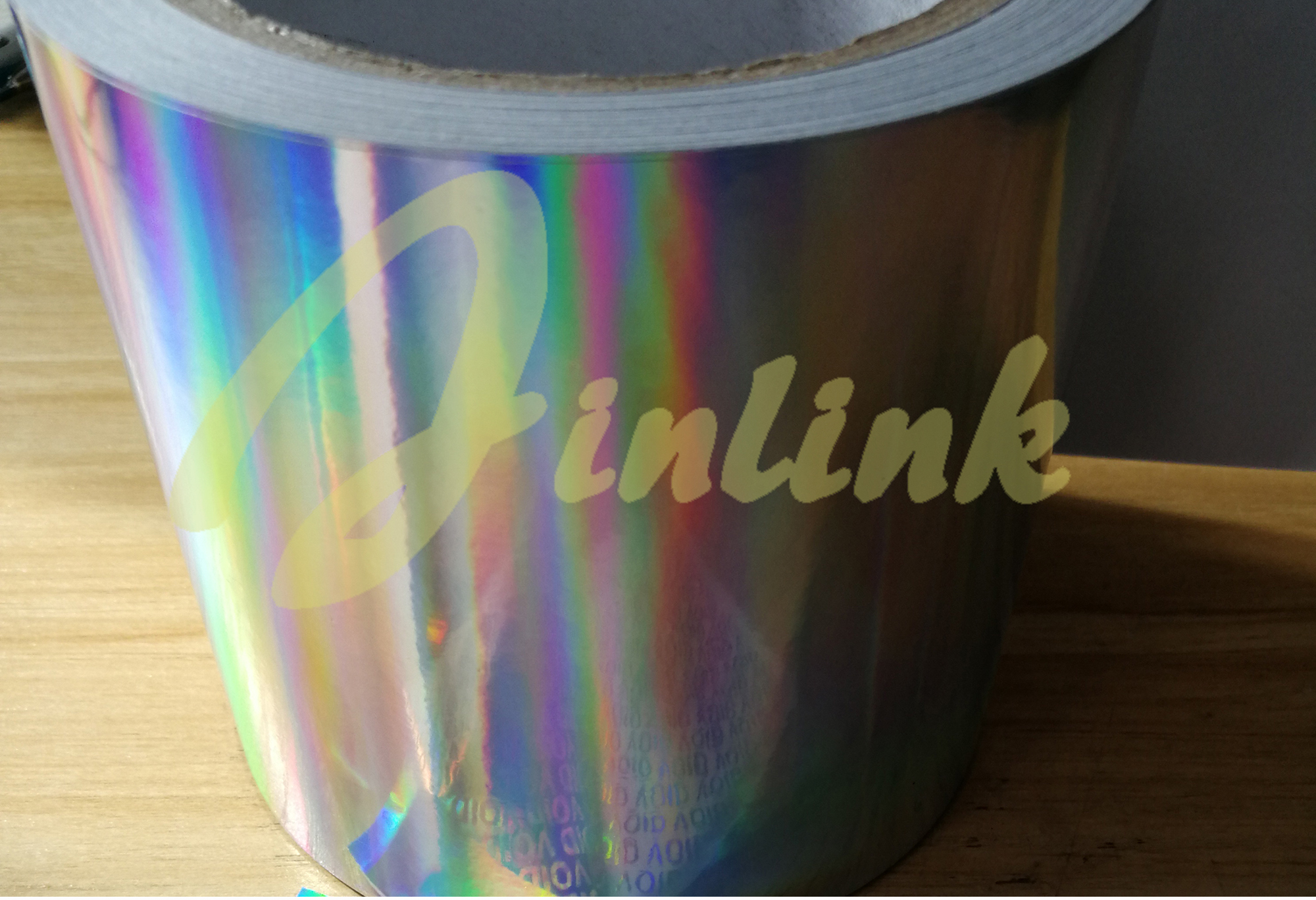 Partial transfer tamper evident holographic label material