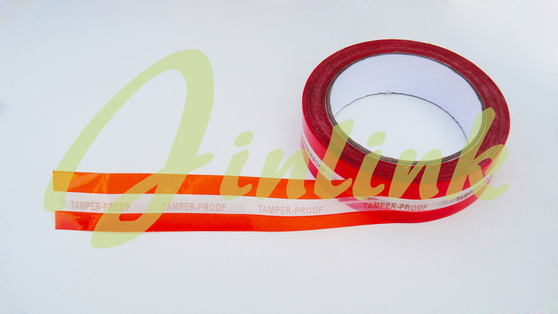 Partial transfer tamper evident VOID security tape